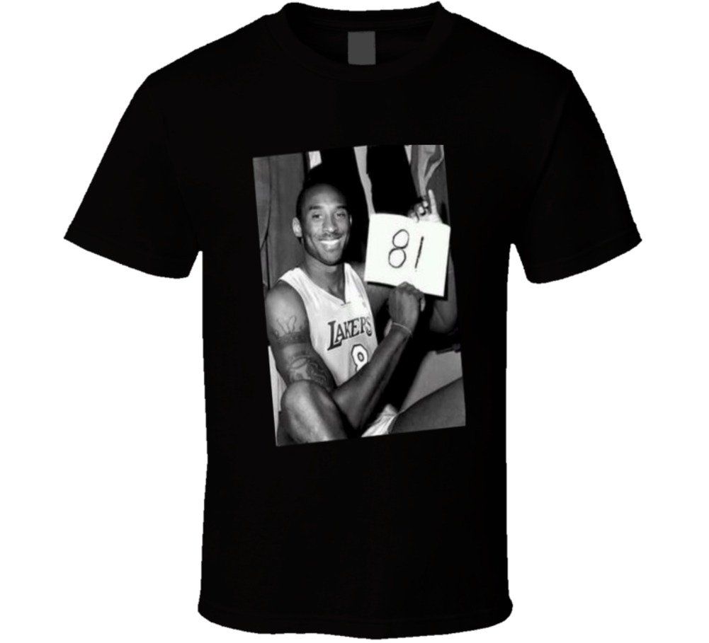 kobe bryant 81 points t shirt