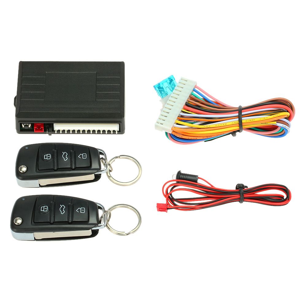 Kit de Syst/ème de Verrouillage T/él/écommande Centralis/é Keyless Entr/ée avec Indicateur LED Universel Pour Auto Voiture