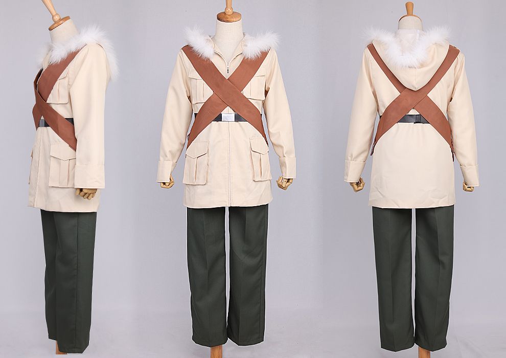 Hetalia Axis Powers Canada Military Uniform Cosplay Costume Halloween