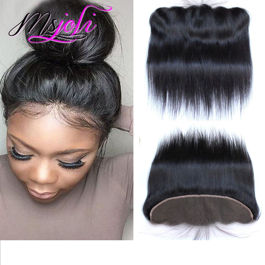 Brazilian Virgin Human Hair 13x4 Lace Frontal Ear To Ear Closure