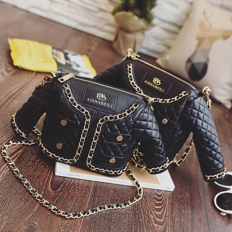 quilted jacket in a bag