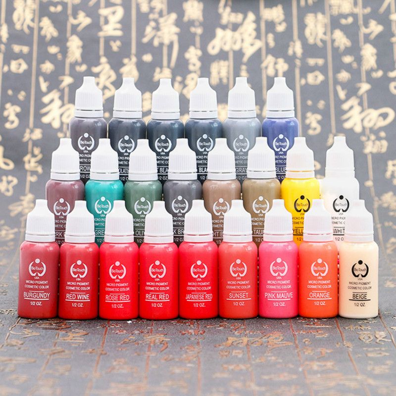 Tattoo Ink Set Pigments Permanent Makeup 15ml Cosmetic Color Tattoo Ink