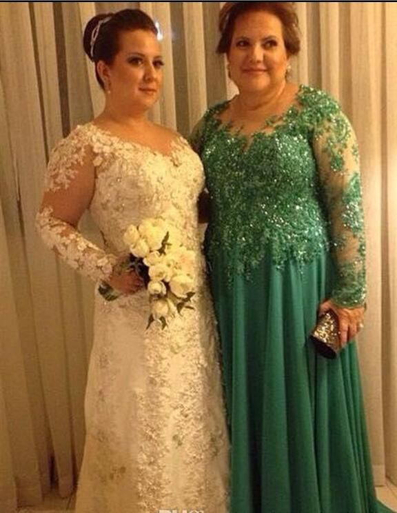 green plus size mother of the bride dresses