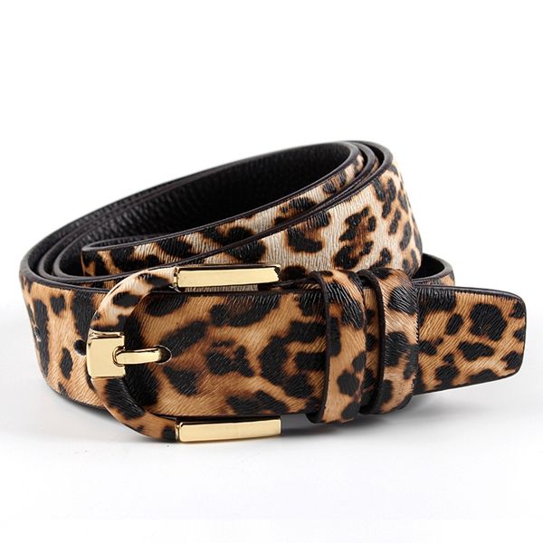 Leopard gold buckle