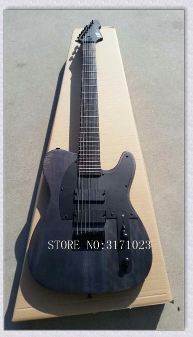 Compra Guitarra Eléctrica Personalizada De 7 Cuerdas Negro Una Pieza De  Cuello Guitarra Eléctrica De Diapasón De Ébano De China HOT OEM Guitar  Barato | Entrega Rápida Y Calidad | Es.Dhgate
