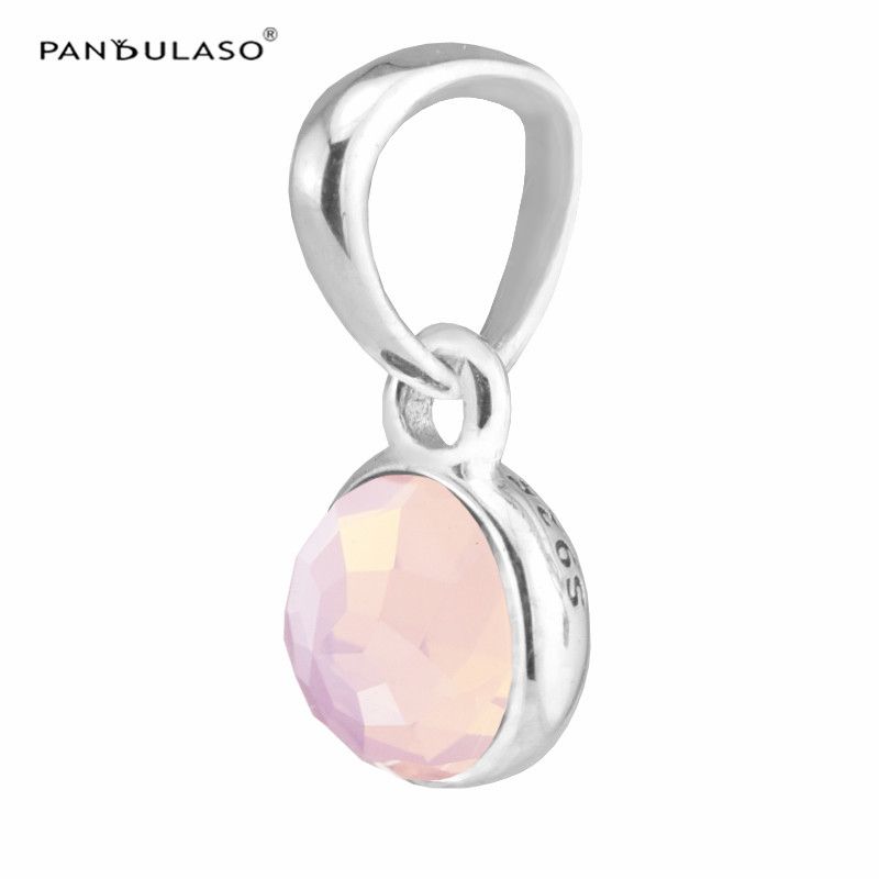 October Droplet Opalescen Pink Pendant 