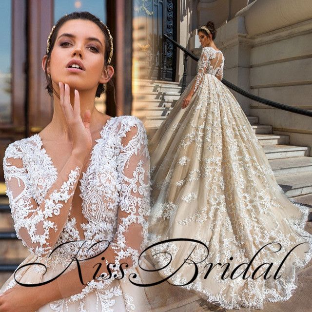 Champagne Gold Wedding Dress