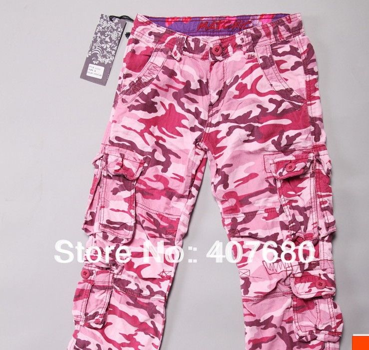 calça exercito rosa