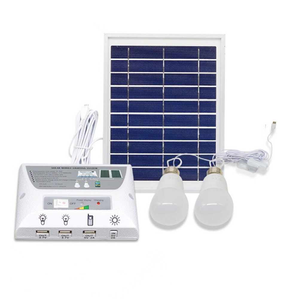 2019 45w Solar Panel 5000mah Battery Mobile Power Bank Led Light Bulb Lamp Solar Home Lighting System Emergency Lighting From Htlighting 5126