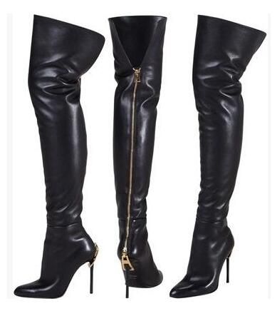 tall black dress boots womens