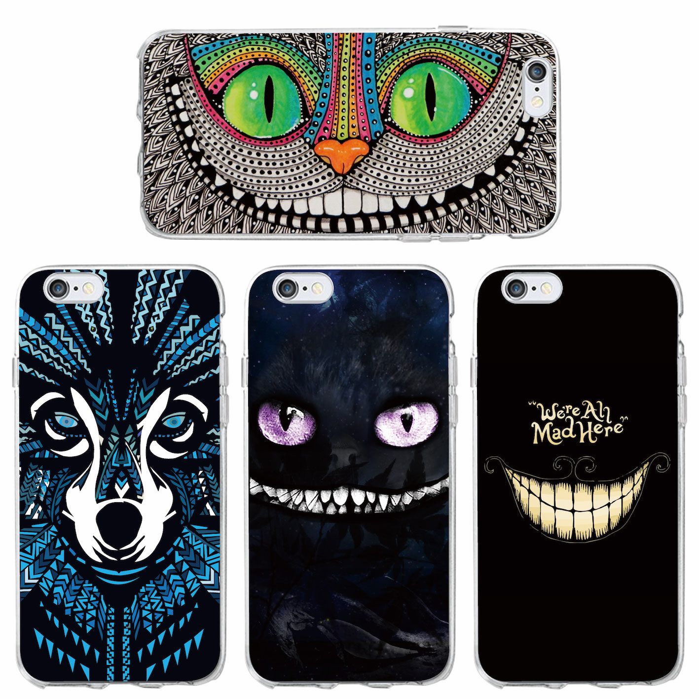 Cheshire Cat We Are All Mad Here Phone Case For IPhone 7 7Plus ...