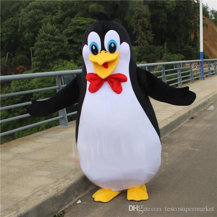 Smiling Penguin Mascot Costume Adult Mascot Suit Free Shipping 