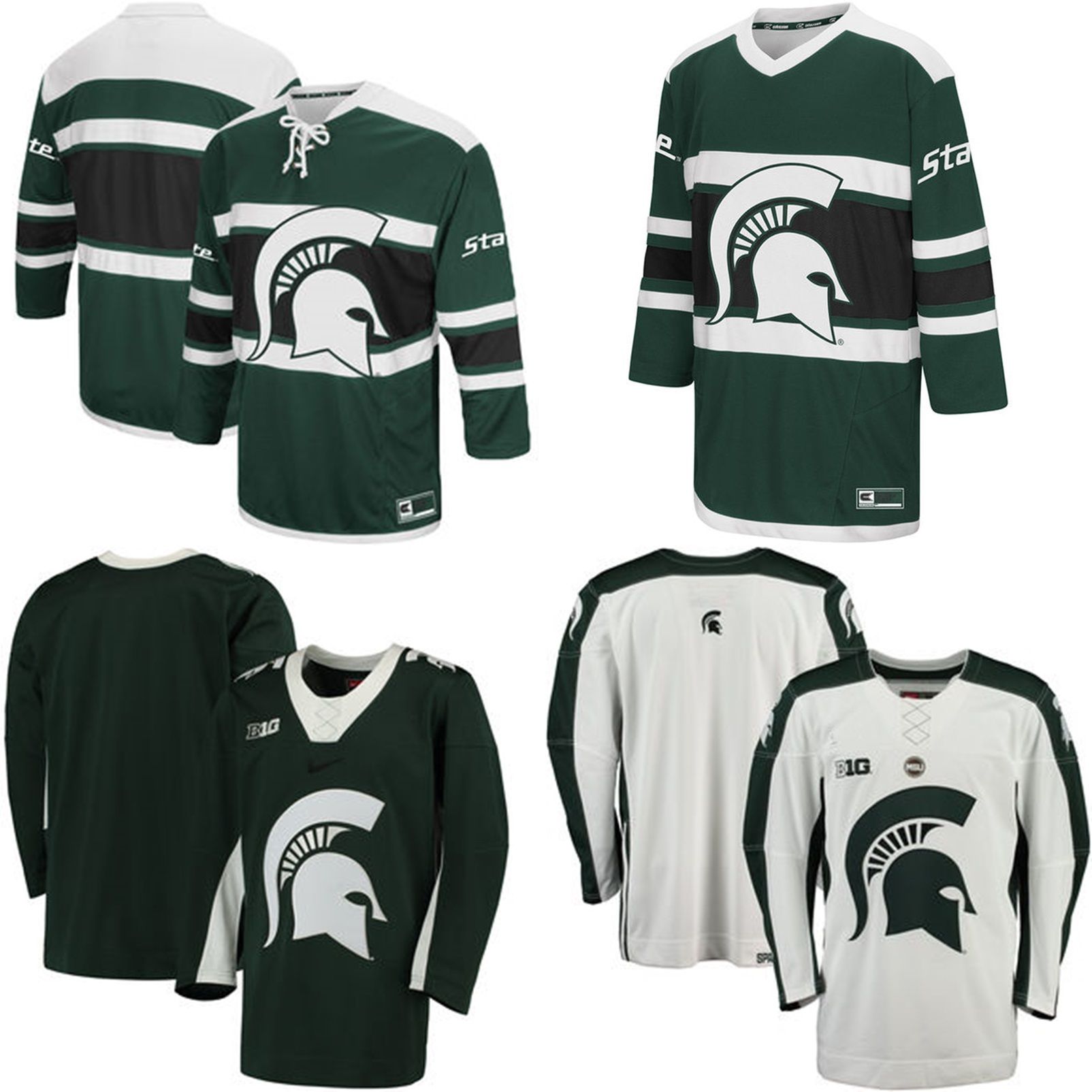 michigan state hockey jersey