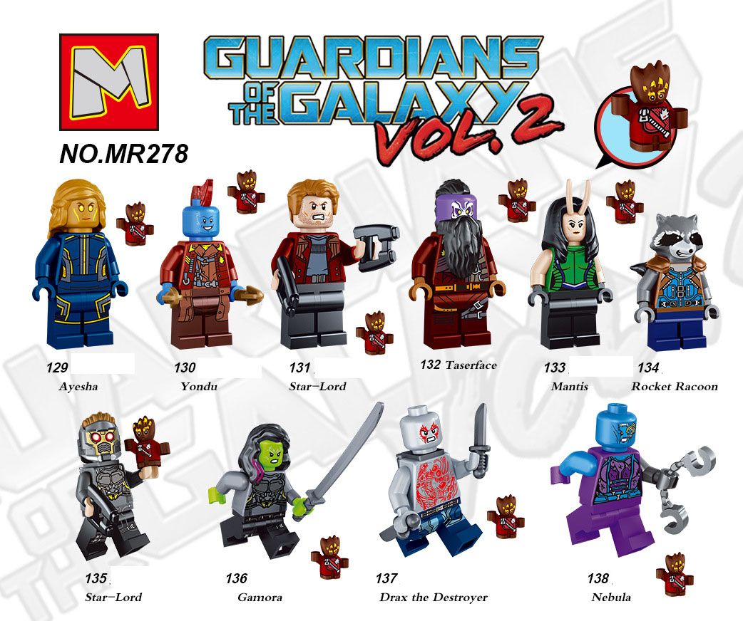 Acheter Gardiens De La Galaxie Vol2 Chiffres Geant Groot Bebe Groot Rocket Raton Laveur Etoile Lord Drax Yondu Ayesha Figure Mini Blocs De Construction De 10 44 Du Olivia09 Fr Dhgate Com Acheter Gardiens De La Galaxie Vol2 Chiffres Geant Groot Bebe Groot Rocket Raton Laveur Etoile Lord Drax Yondu Ayesha Figure Mini Blocs De Construction De 10 44 Du Olivia09 Fr Dhgate Com