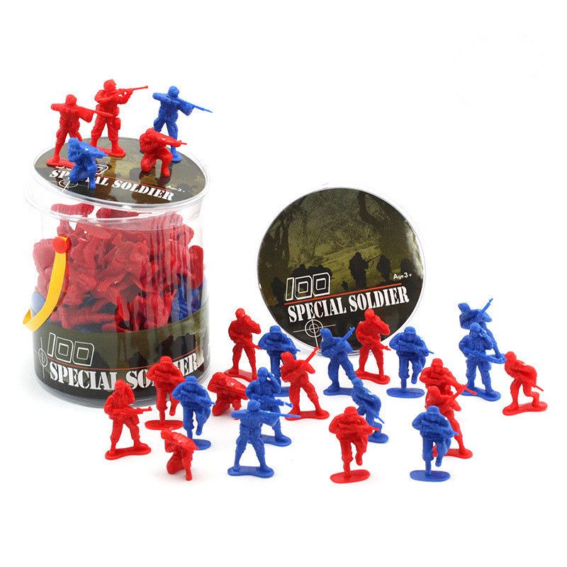 blue toy soldiers