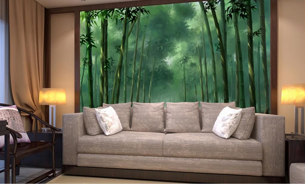 3d Wallpaper Mural Custom Wallpapers For Living Room Bamboo Forest Painting Background Wall Sexy Wallpapers Simpsons Wallpaper From Yeyueman8888