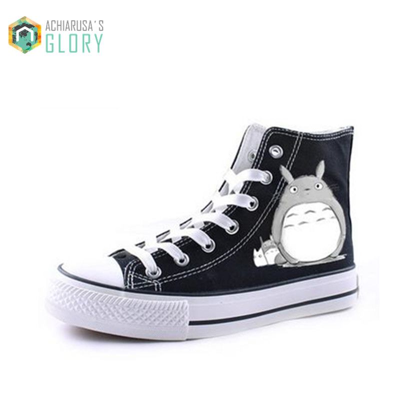 Wholesale Christmas Gift Men Women Shoes Casual Canvas Japanese Anime Totoro Print Shoes One Piece Gumshoe Wmcs 1 From Chikui 37 24 Dhgate Com