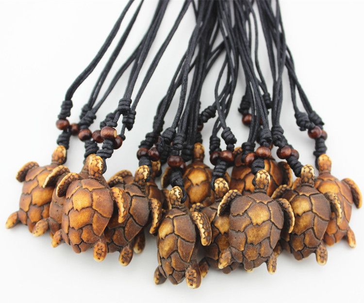 Wholesale Lot 12pcs imitation Yak Bone tortue de mer Collier Pendentif Wholesale Lot 12pcs imitation Yak Bone tortue de mer Collier Pendentif