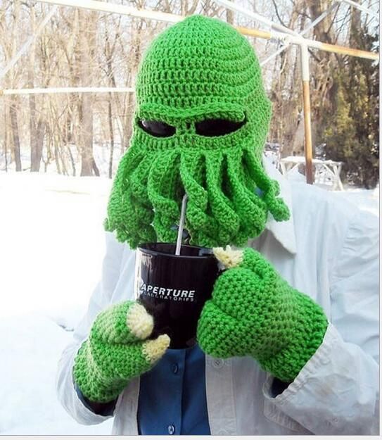 cthulhu knit hat