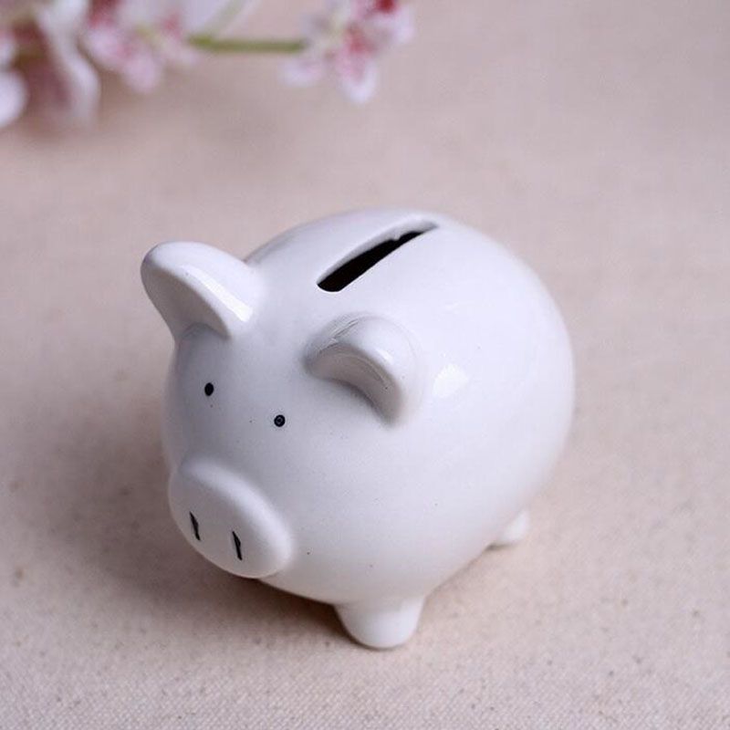 Lovely Small Ceramics Pig Piggy Bank