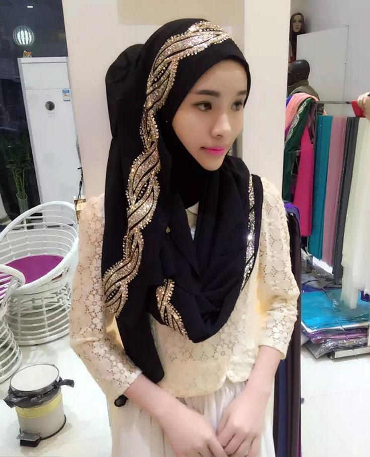 Acquistare Moda Donna Musulmano Sciarpa Lunga Hijab Islamico Scialli  Copricapo Arabo Shayla Copricapo Nuovo Economico | Consegna Veloce E  Qualità | DHgate Italy