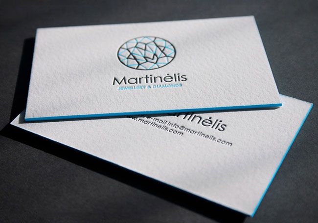 custom letterpress business cards