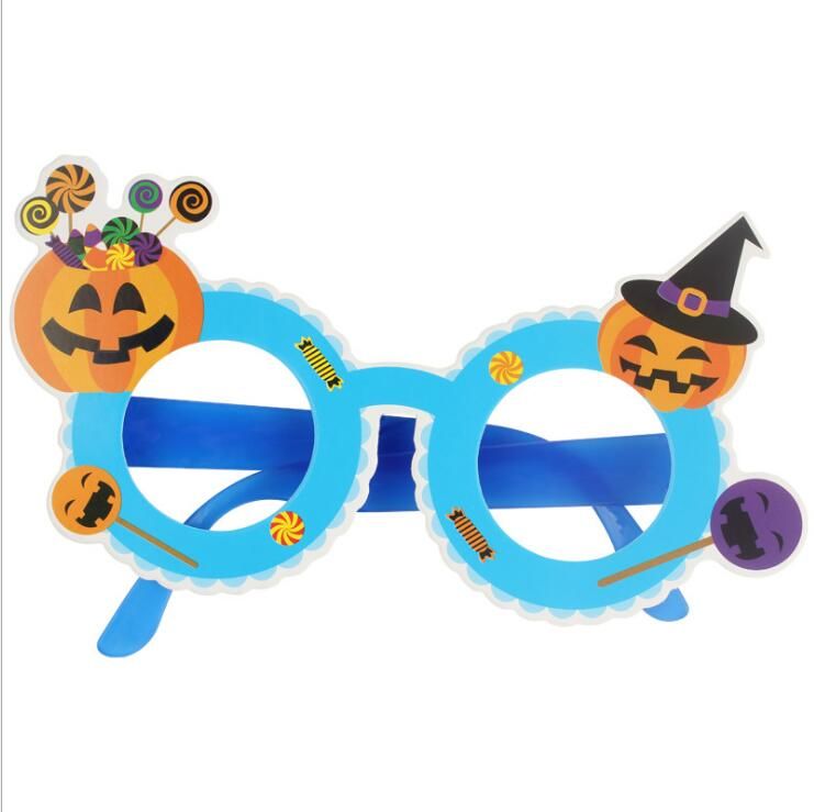 decorazione fantasma Festival Personalità divertente zucca giocattolo per bambini occhiali Occhiali da vista per feste attraente 1 cornice rossa a punta zucca occhiali cornice 