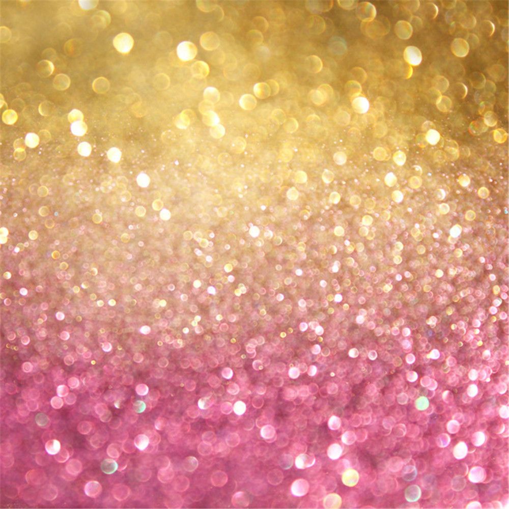 2021 Gold And Pink Bokeh Backdrop Photography Wallpaper Polka Dots