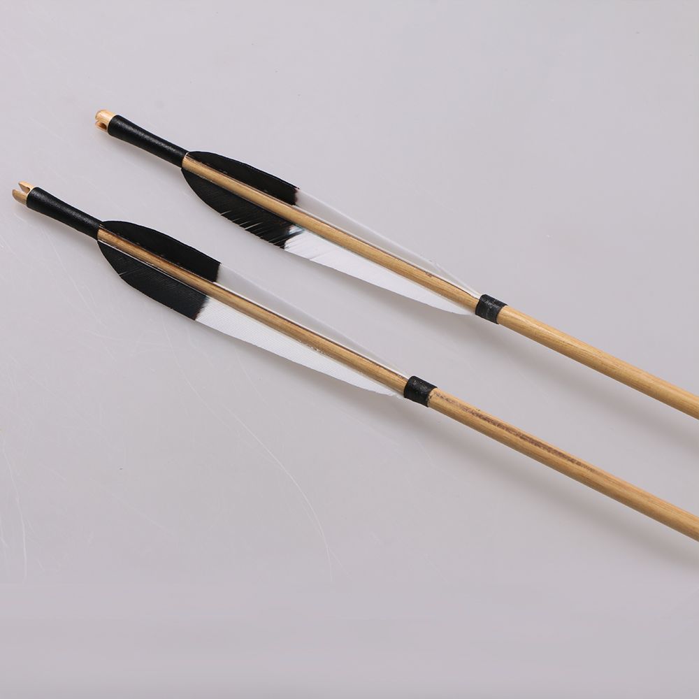 Huntingdoor 34 Inch Wooden Barrelled Arrows Handmade Barrel Tapered
