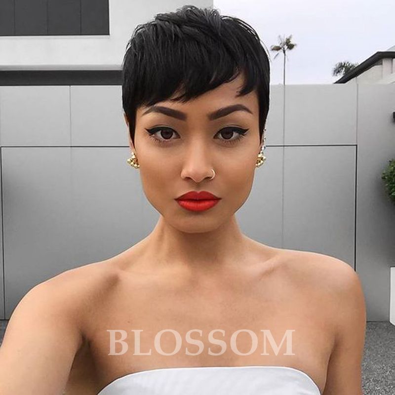 großhandel rihanna bob hair style perücken kurzes menschliches kürzt  haarspitze front perücke für schwarze frauen menschliche kurzhaare perücken  für