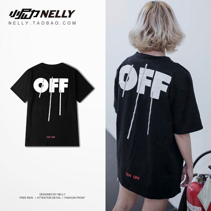 off white cut off tee