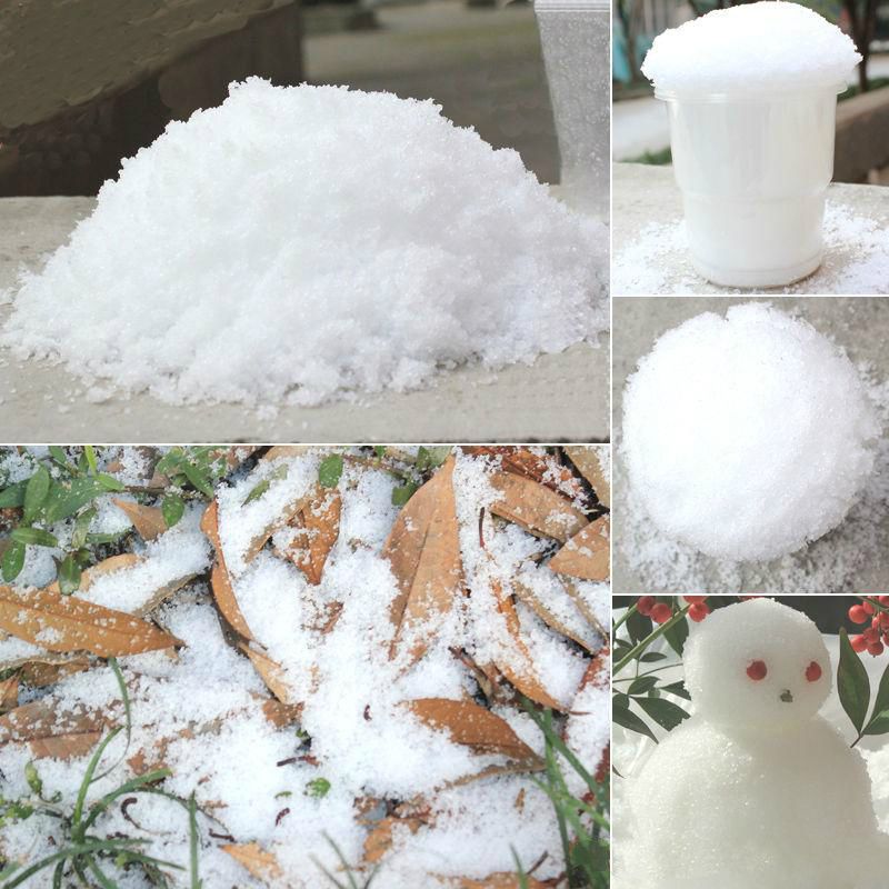 Magic Snow Diy Instant Artificial Snow Powder Simulation Snow Magic Perform Prop Wedding Party Christmas Indoor Decoration Child Gift 10g Holiday