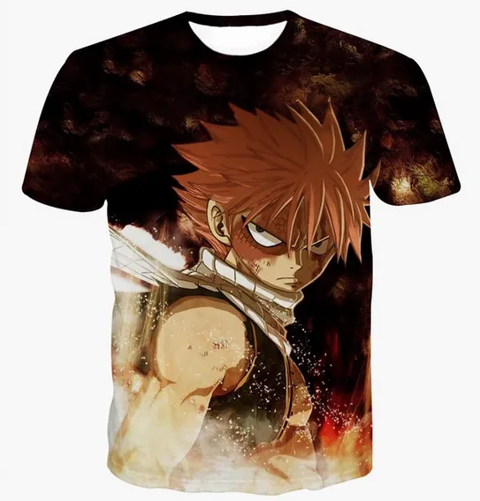 New Fashion Unisex Classic Anime Fairy Tail 3d Print T Shirt Summer Anime Harajuku Womans Mens Tops Short Sleeve Homme Tee T Shirts Kk4 As T Shirts Fun Tee Shirts From Zch99 24 63