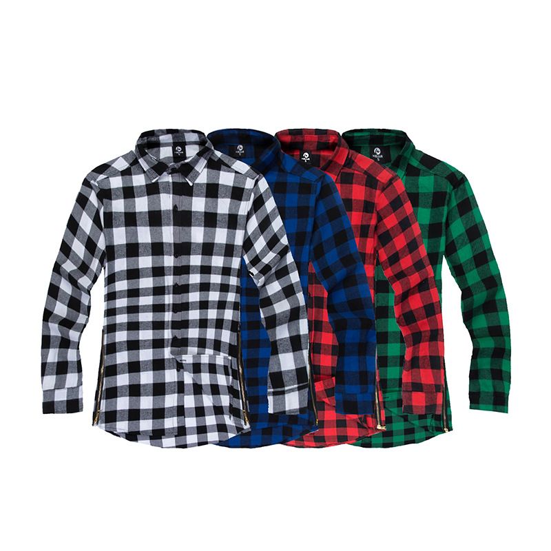 camisa escocesa hombre