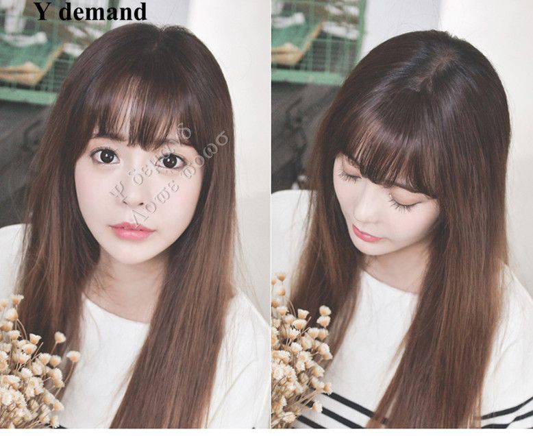 полупрозрачная челка корейская. корейская челка 2023. корейская челка 2023. накладная челка. ким дабин кореянка с челкой.