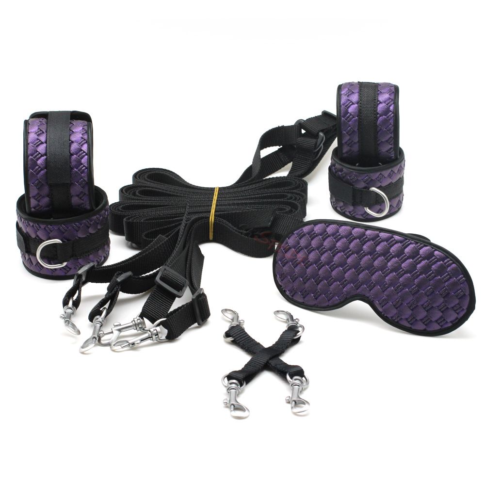 Smspade Pu Sex Bedroom Bondage Kit Adult Novelty Bondage Gear