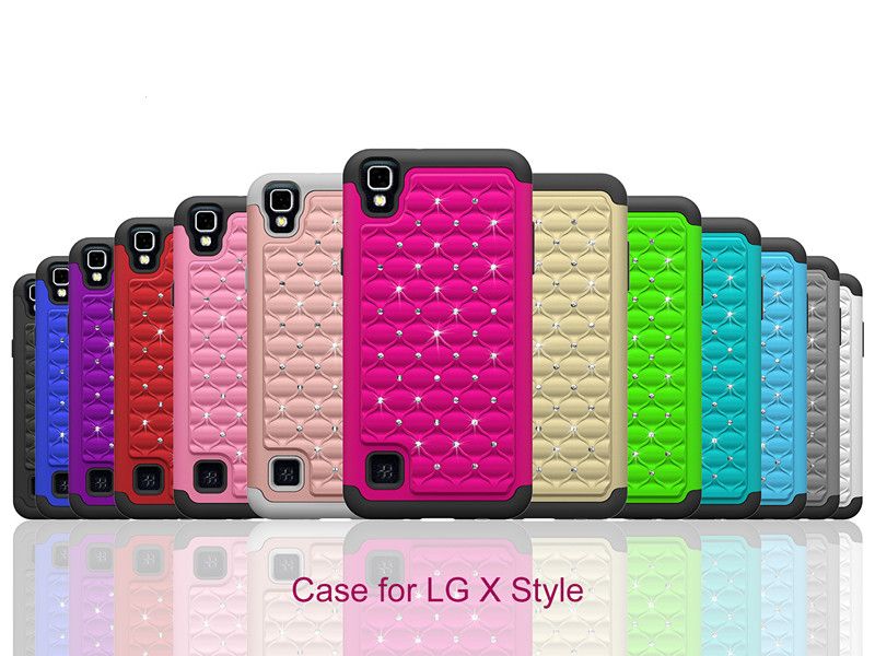Compre Estojo De Armadura Híbrido Para O Estilo LG X Tributo HD LS676  Diamante Bling Starry Rubber PC + Capa De Strass De Silicone Em Granel De  Cases Para Celulares | DHgate.Com