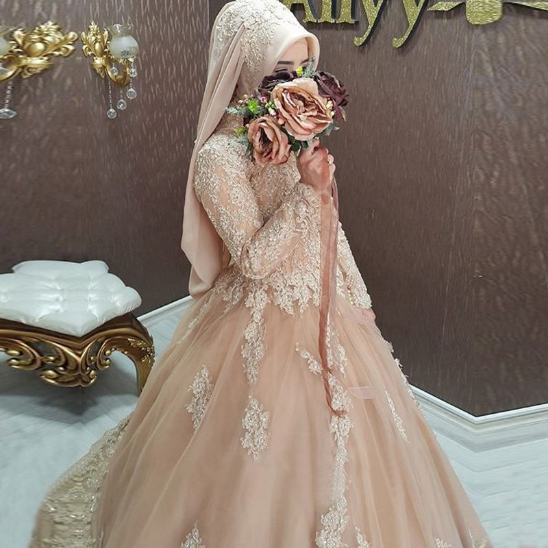 hijab style wedding dresses