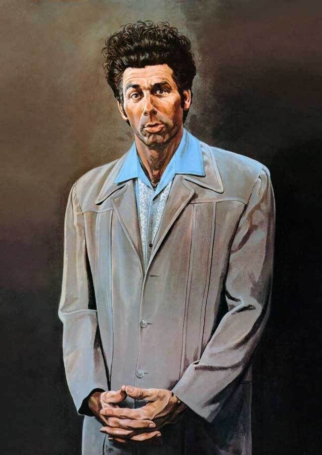 2020 Seinfeld The Kramer Painting Series Hand Painted Portrait Art Oil