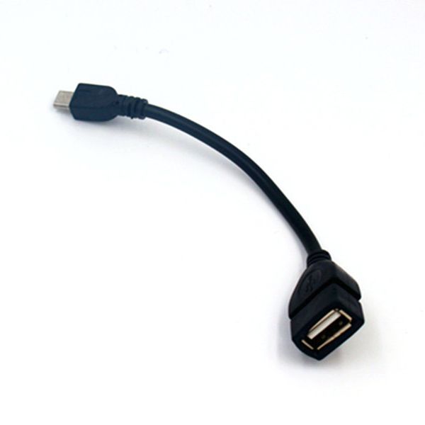 Venta al por mayor usb hembra a micro usb adaptador otg cable otg cable micro v8 otg cable envío