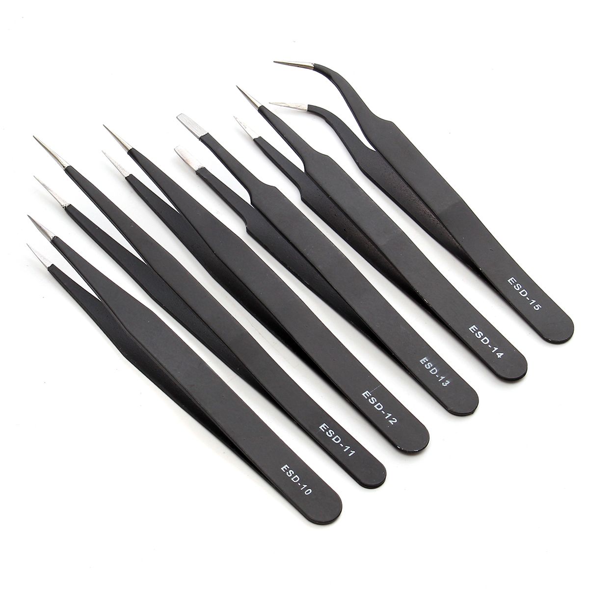 Repairs Tools Repairs Kits BST-15 Precision Anti-Static ESD Stainless Steel Tweezers