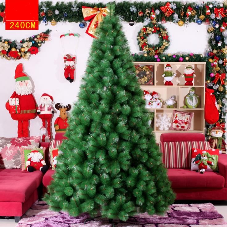 Decorazioni Natalizie 94.Acquista 2 4m 240cm Albero Di Natale Di Crittografia Di Lusso Pvc Albero Di Pino Cornice In Metallo Natale Natale Capodanno Decorazione Festival Forniture A 328 94 Dal Szyang Dhgate Com