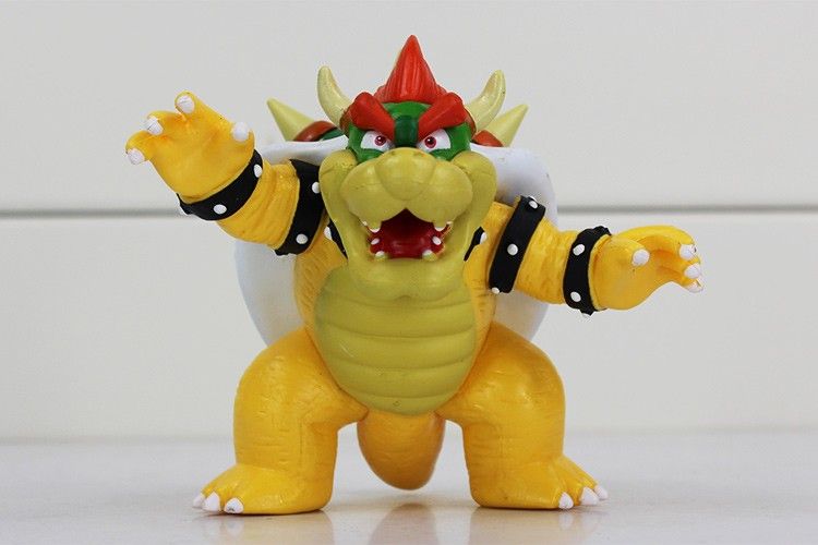 8cm Super Mario Bowser Koopa PVC Action Figures Toy Collection Model