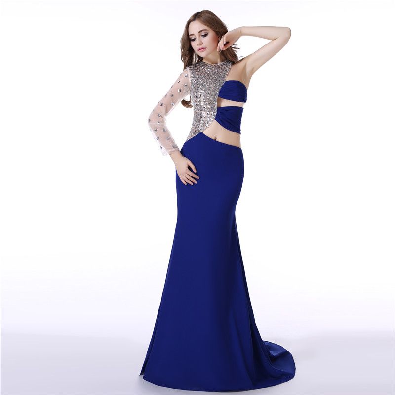 white sexy prom dress