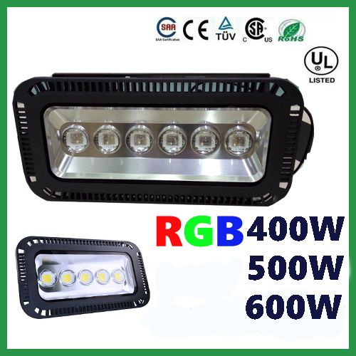 Super Bright Outdoor 400w 500w 600w Rgb, Outdoor Color Changing Led Flood Light Bulb