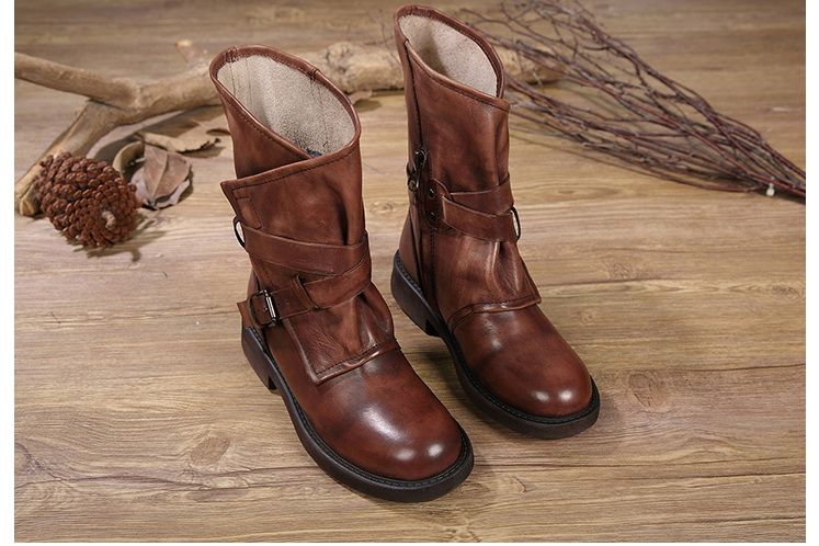 leather vintage boots