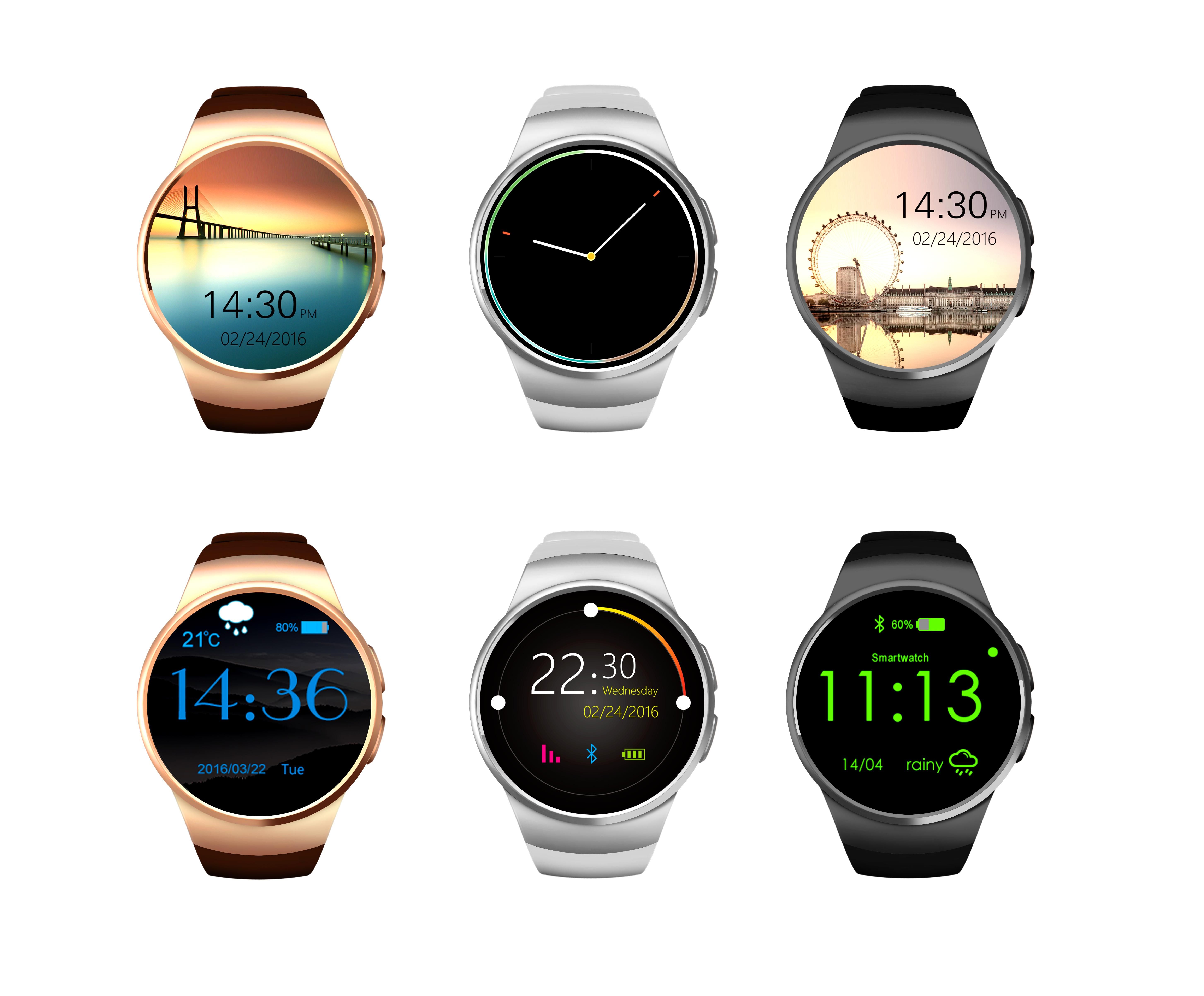 KW18 Smart Watch Fully Rounded Android 