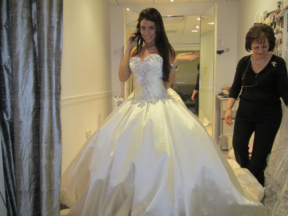 pnina tornai ball gown with crystals