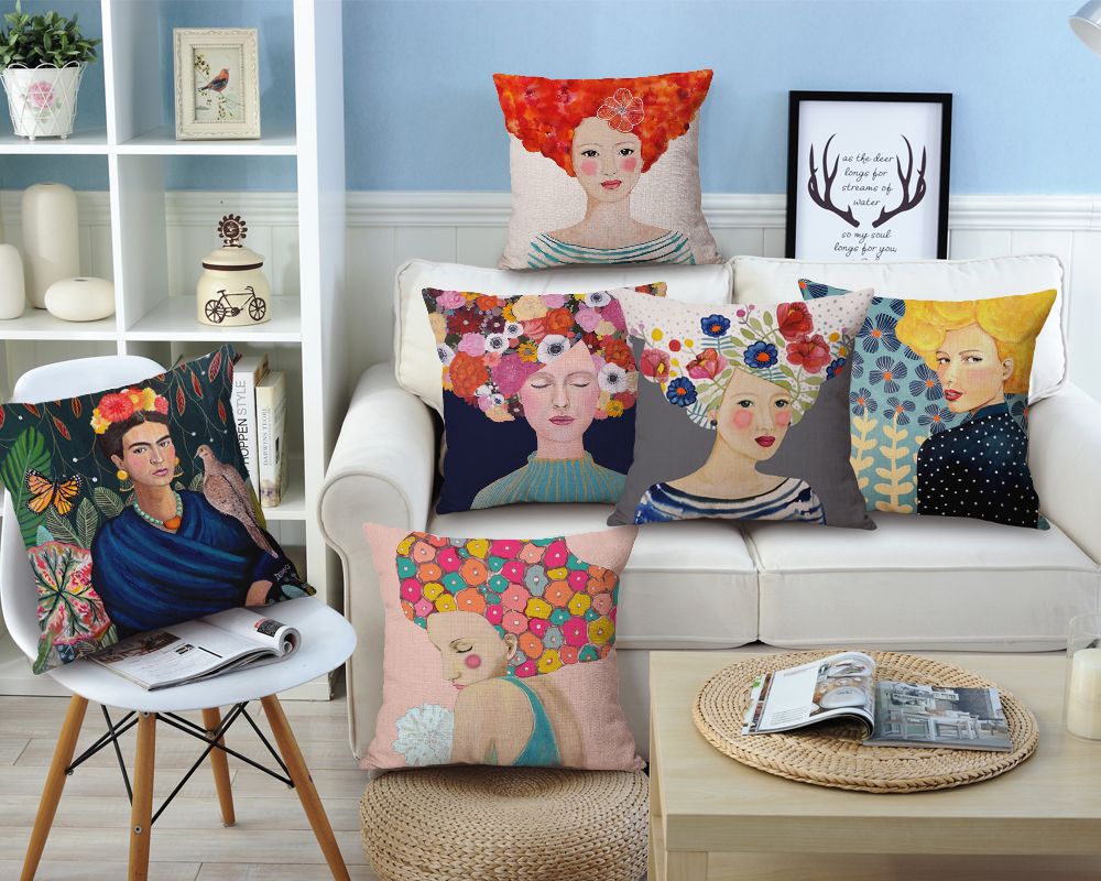 Acquista 45 Cm 45 Cm Cuscino Frida Kahlo Pillow Case Firm Fiore Farfalla Tiro Copertura Del Cuscino Autoritratto Divano Camera Da Letto Decorativo A 9 11 Dal Samwanglxd Dhgate Com