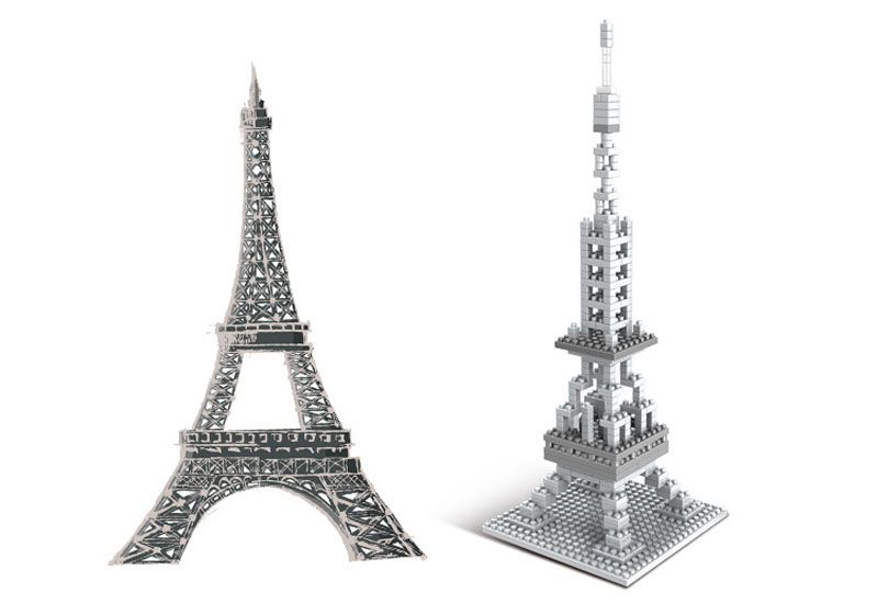 2018 kitoz world architecture the eiffel tower paris nano diamond eiffel tower size